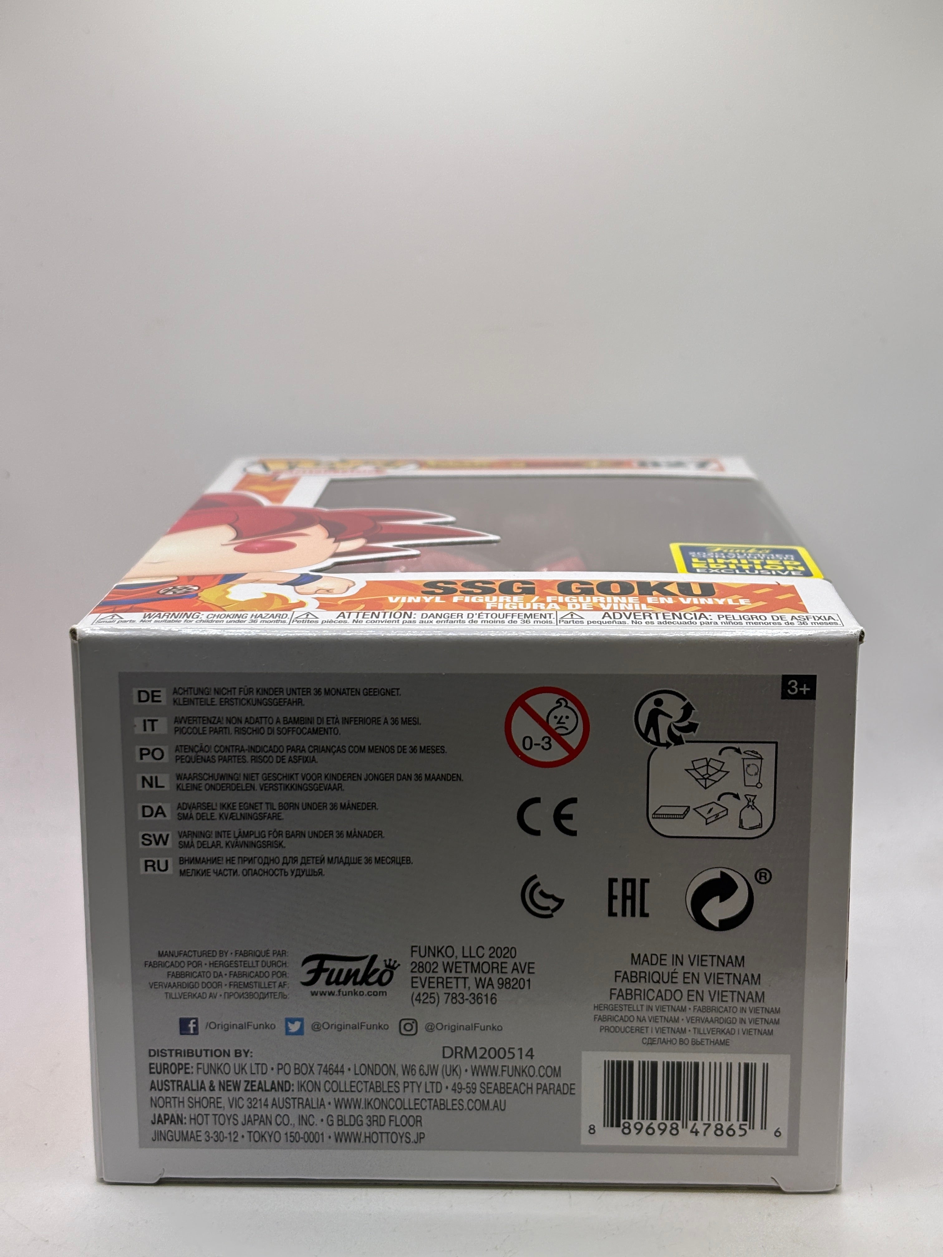 Funko POP! Animation Dragon Ball Super #827 SSG Goku 2020 Summer Limited